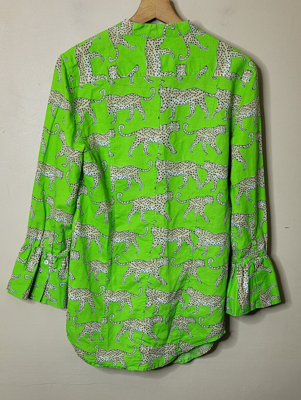 Tizzie Linen Cheetah Big Shirt Tunic NEW - Picture 6 of 9